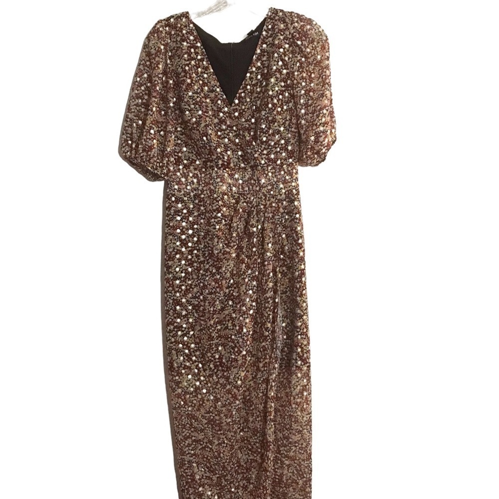 Yumi Kim fall toned floral maxi dress size S